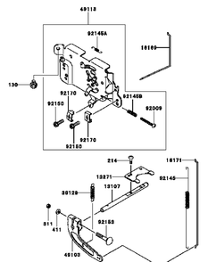Kawasaki Fh541v-Cs25 Control Equipment Diagram and Parts List for H1748 55AI4HPS050-WAM Cub Cadet Lawn Mower